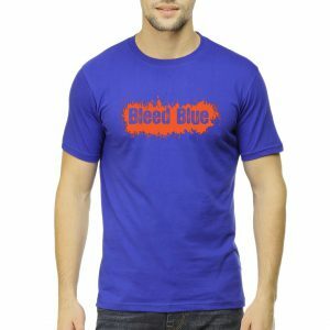 bleed blue men round neck t shirt royal blue front